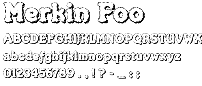 Merkin Foo font